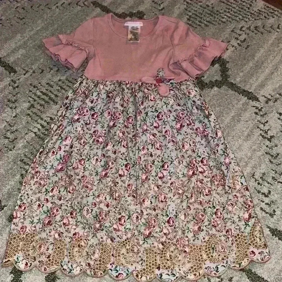 Bonnie Jean Floral Dress size 6 - Picture 1 of 5